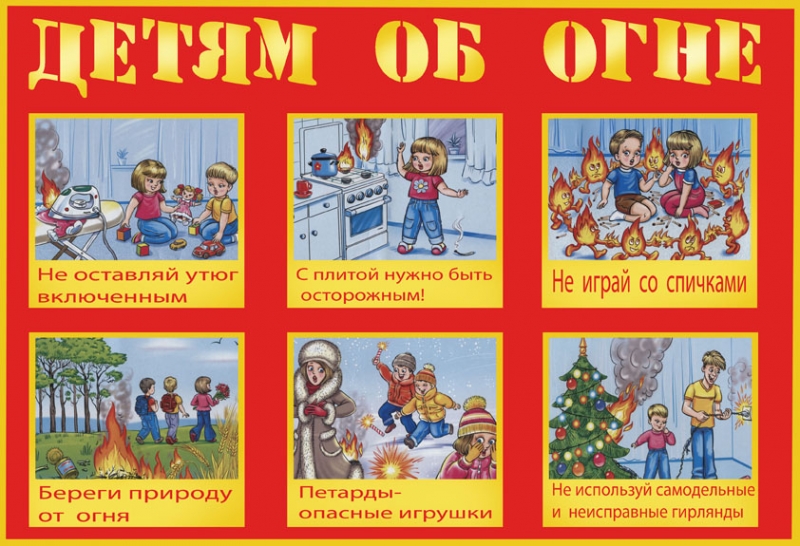 Детям об огне